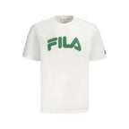 Fila White Cotton Men T-Shirt - Zeiniez