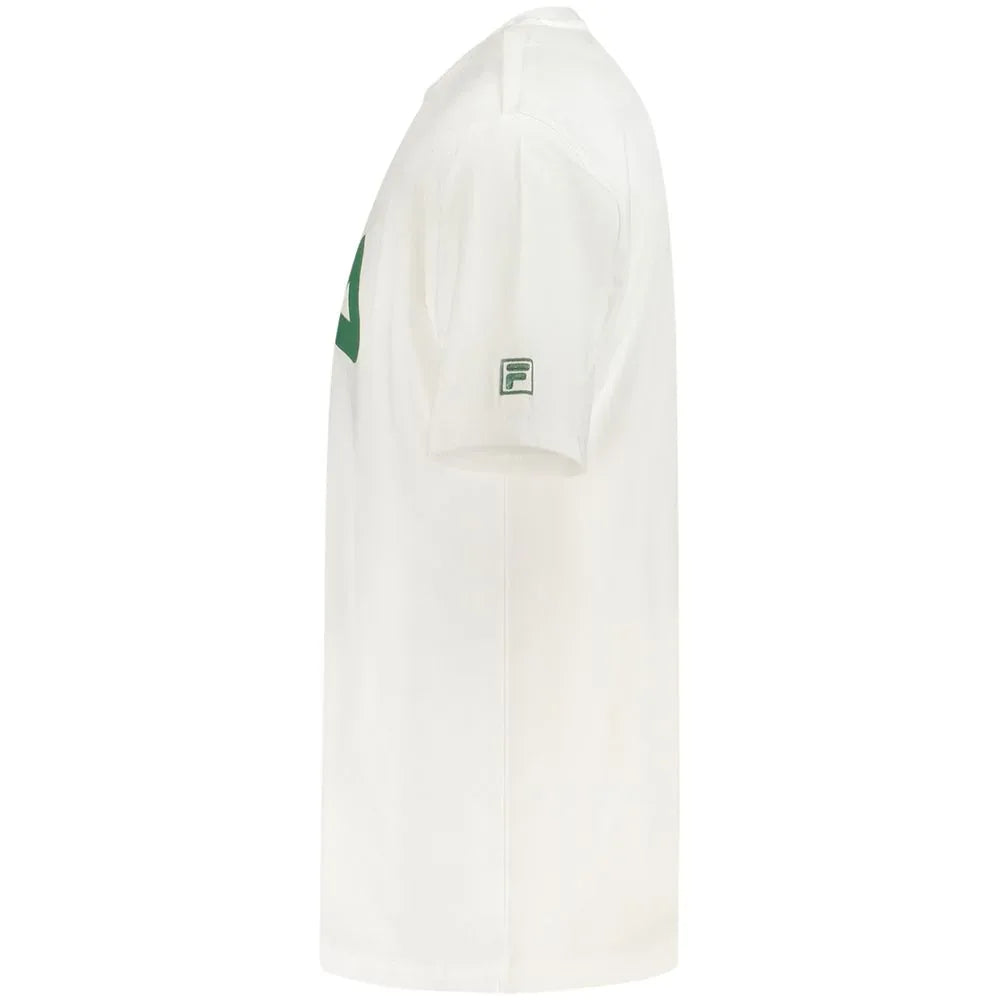 Fila White Cotton Men T-Shirt - Zeiniez