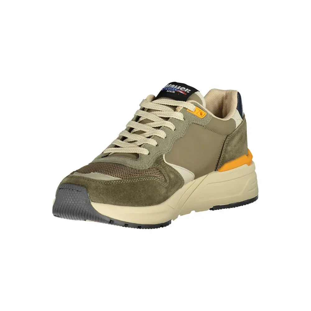 Blauer Verde Polyurethane Men Sneaker - Zeiniez