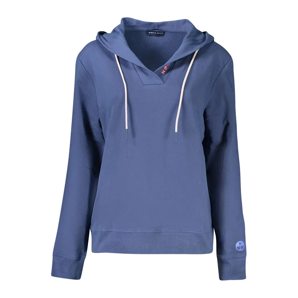 North Sails Blue Cotton Women Sweatshirt - Zeiniez