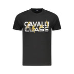 Cavalli Class Black Cotton Men's T-Shirt