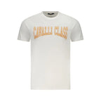 Cavalli Class Bianco Cotton Men T-Shirt - Zeiniez