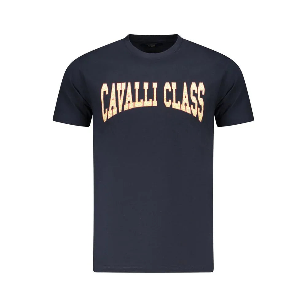 Cavalli Class Blue Cotton Men's T-Shirt - Zeiniez