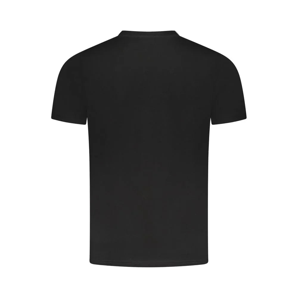 Cavalli Class Black Cotton Men T-Shirt - Zeiniez
