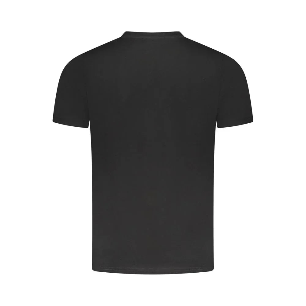 Cavalli Class Black Cotton Men T-Shirt - Zeiniez