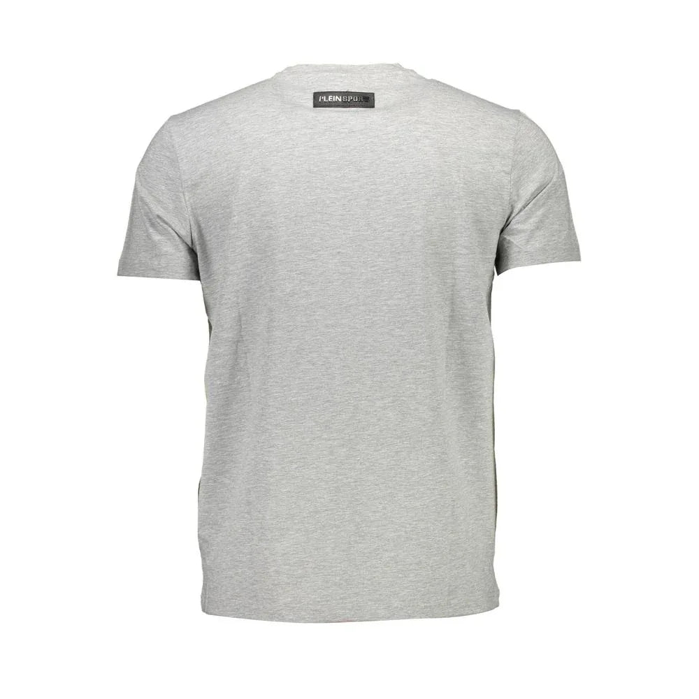 Plein Sport Grigio Cotton Men T-Shirt - Zeiniez