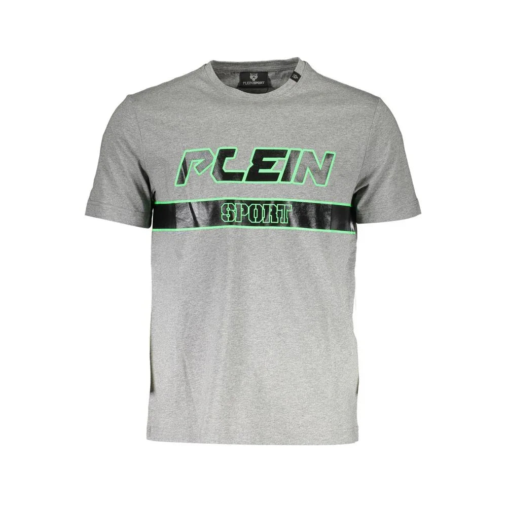 Plein Sport Grigio Cotton Men T-Shirt - Zeiniez