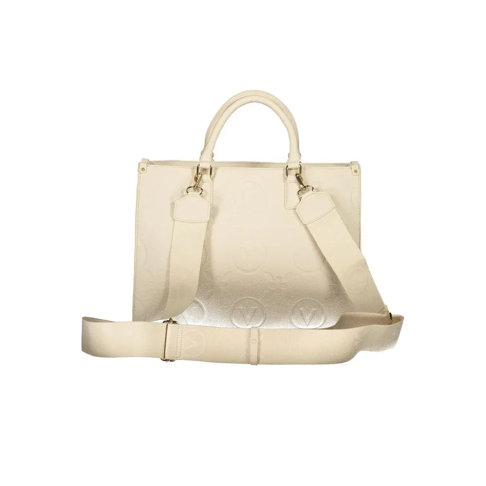Mario Valentino Beige Polyurethane Women Handbag - Zeiniez