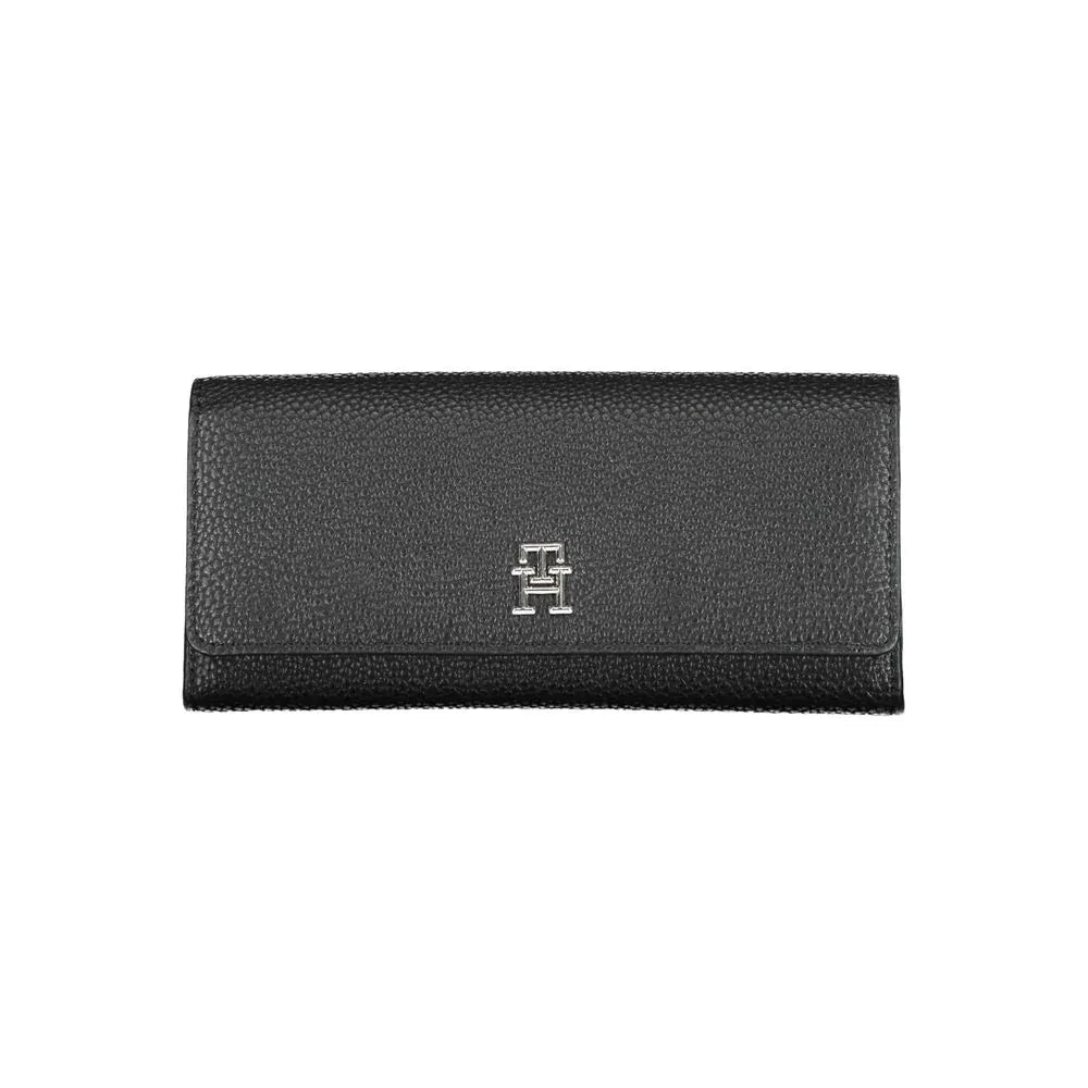 Tommy Hilfiger Black Polyurethane Women Wallet - Zeiniez