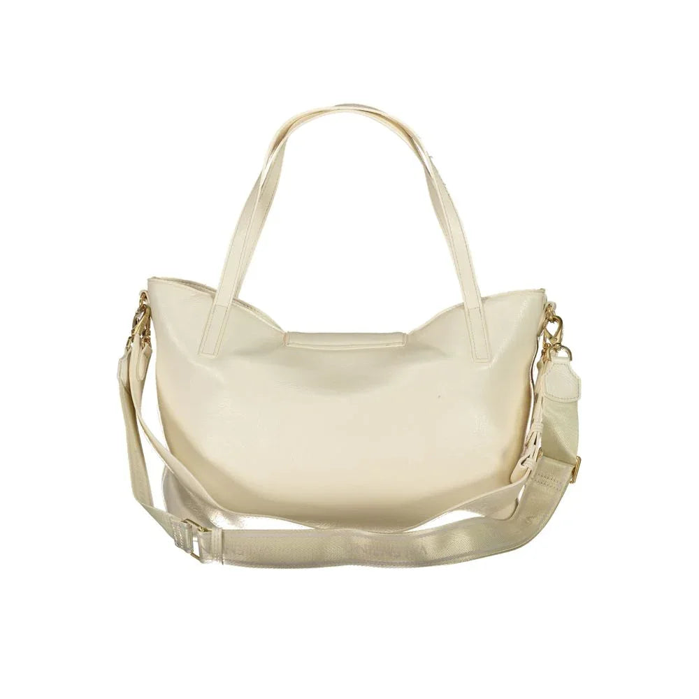 Mario Valentino Beige Polyurethane Women Handbag - Zeiniez