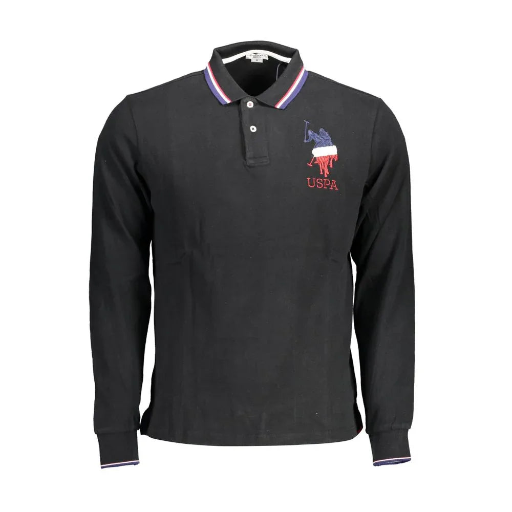 U.S. POLO ASSN. Black Cotton Men's Polo Shirt - Zeiniez