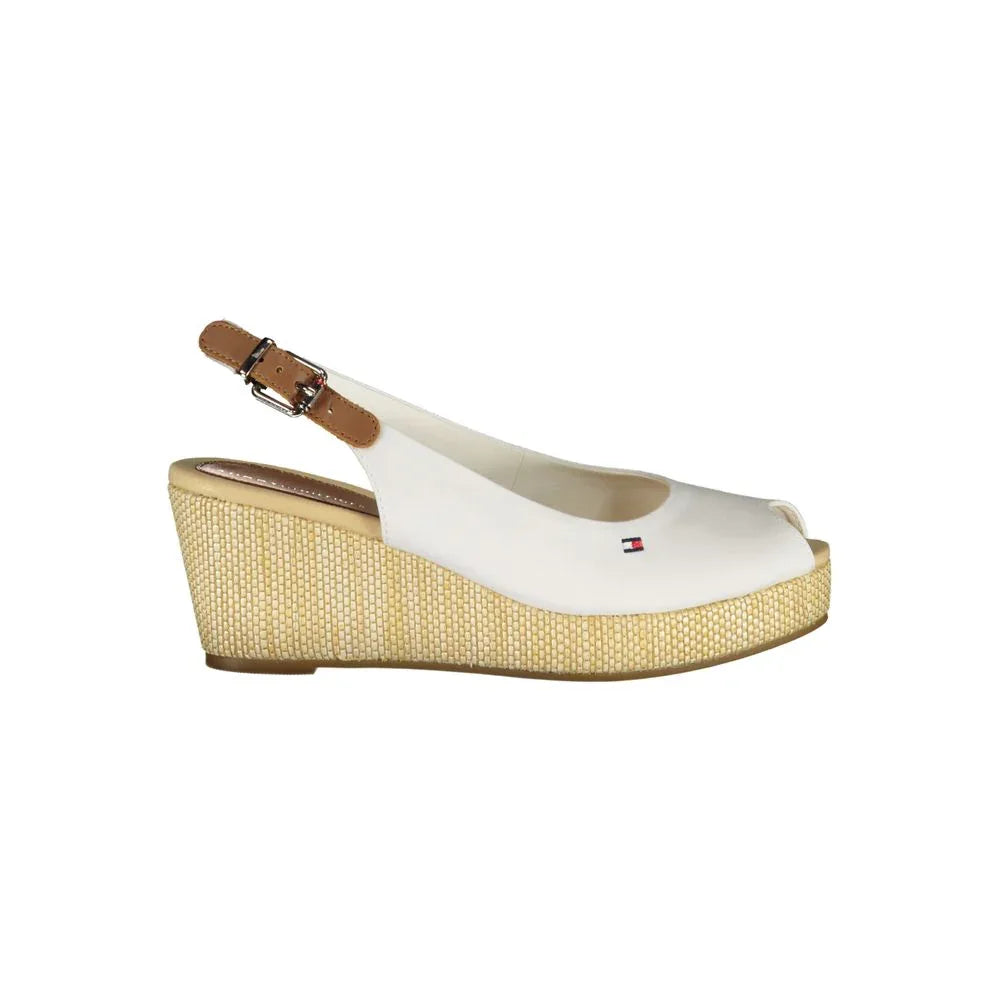 Tommy Hilfiger White Polyester Women Sandal - Zeiniez
