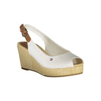 Tommy Hilfiger White Polyester Women Sandal - Zeiniez
