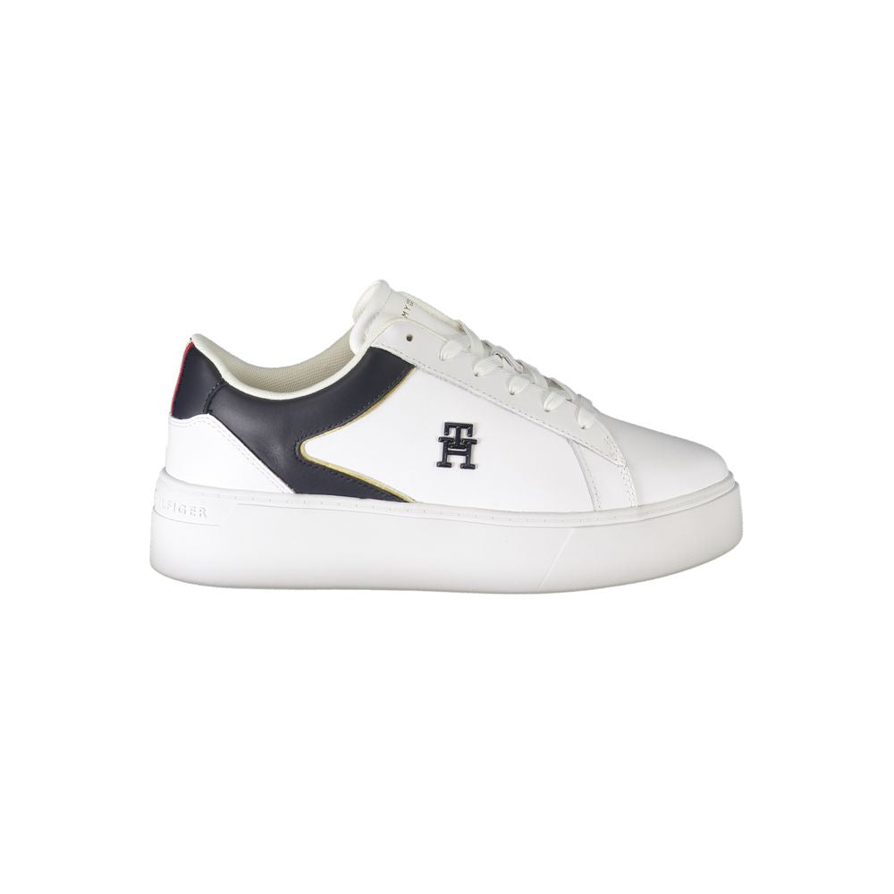 Tommy Hilfiger Bianco Polyurethane Women Sneaker - Zeiniez