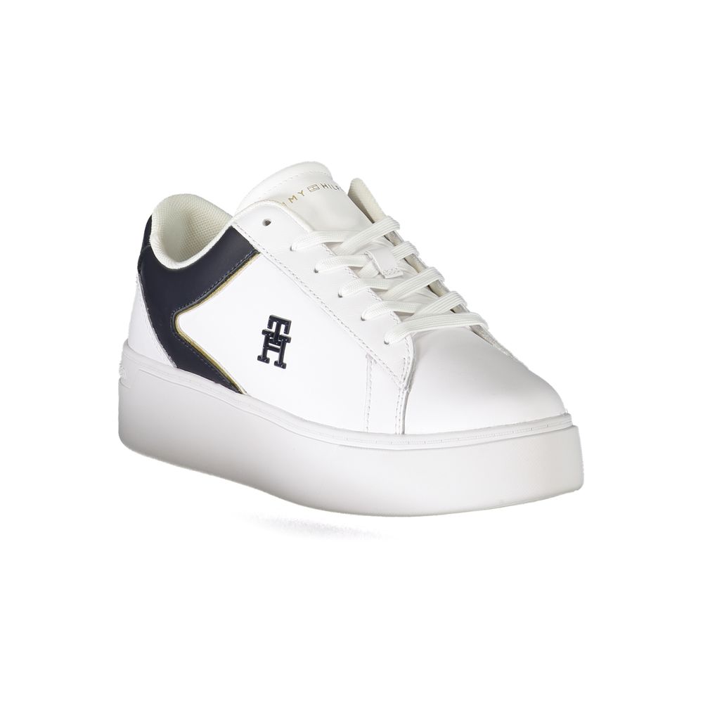 Tommy Hilfiger Bianco Polyurethane Women Sneaker - Zeiniez