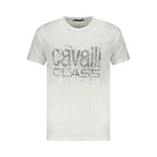 Cavalli Class Bianco Cotton Men T-Shirt - Zeiniez