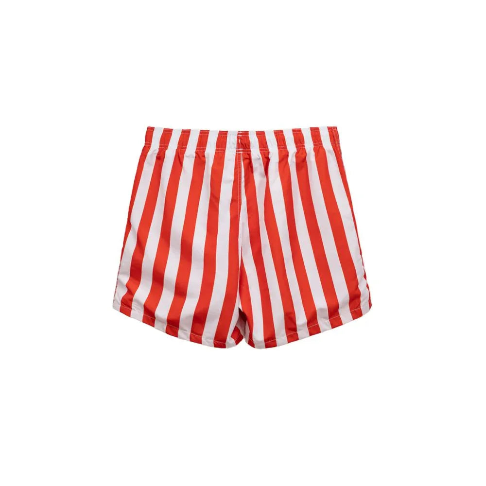 Emporio Armani Red Polyester Swim Shorts - Zeiniez