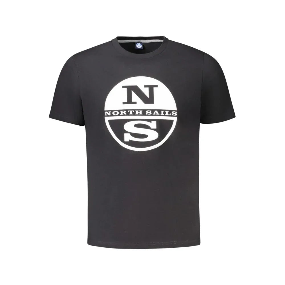 North Sails Black Cotton Men's T-Shirt - Zeiniez