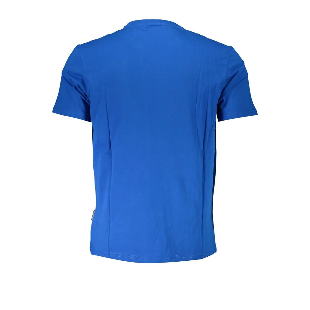 Napapijri Blu Cotton Men T-Shirt - Zeiniez