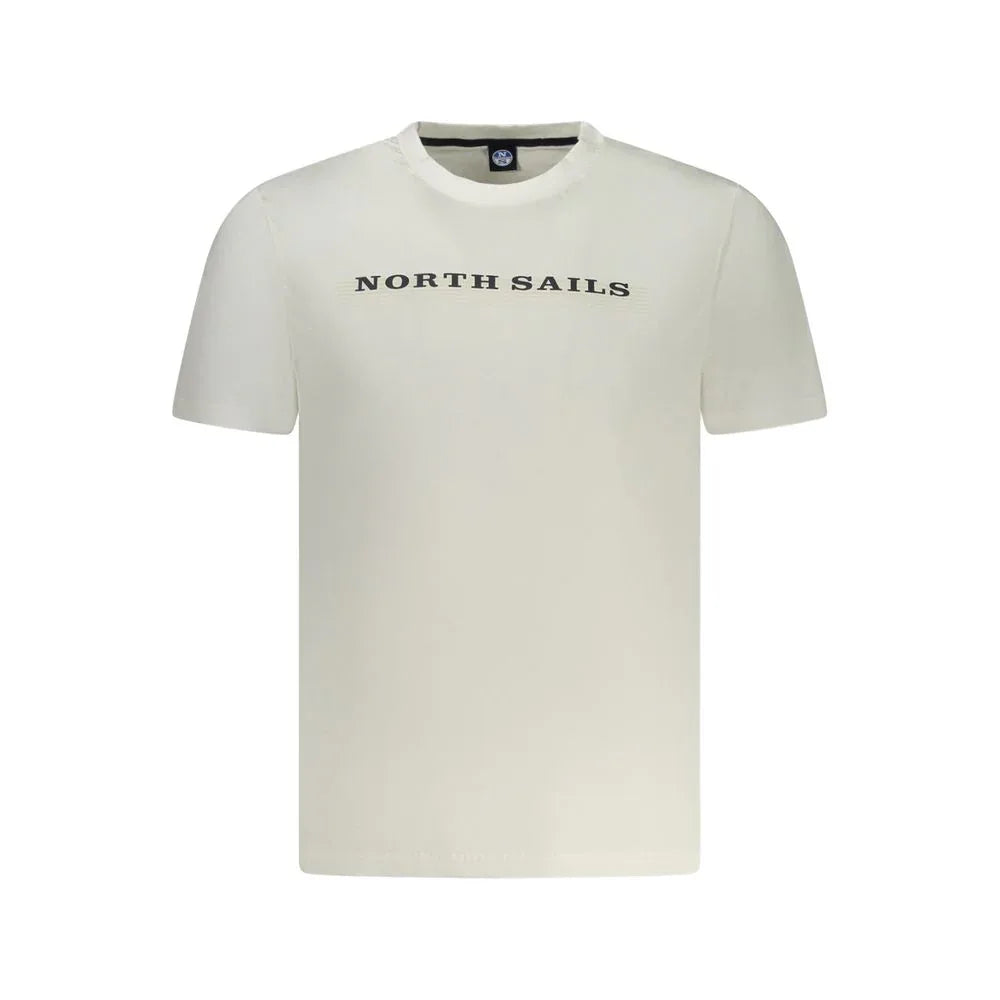North Sails White Cotton Men T-Shirt - Zeiniez
