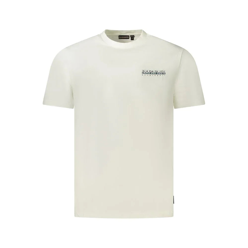 Napapijri White Cotton Men T-Shirt - Zeiniez