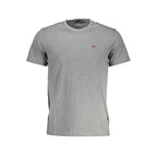 Napapijri Grigio Cotton Men T-Shirt - Zeiniez