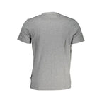 Napapijri Grigio Cotton Men T-Shirt - Zeiniez