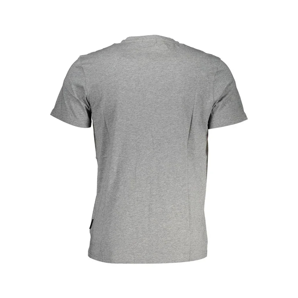 Napapijri Grigio Cotton Men T-Shirt - Zeiniez
