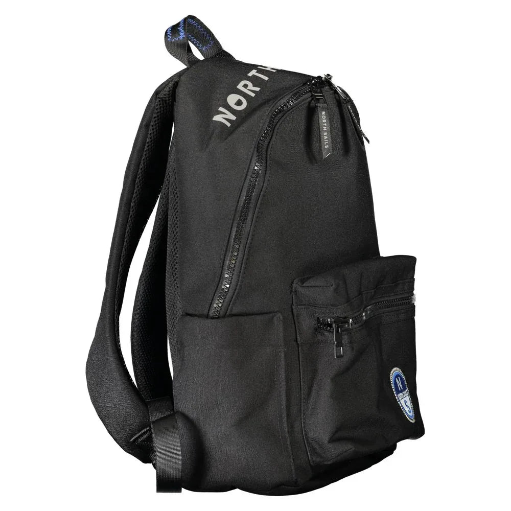 North Sails Black Polyester Men Backpack - Zeiniez