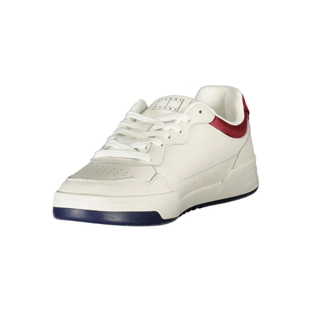 Tommy Hilfiger Bianco Polyurethane Men's Sneaker - Zeiniez