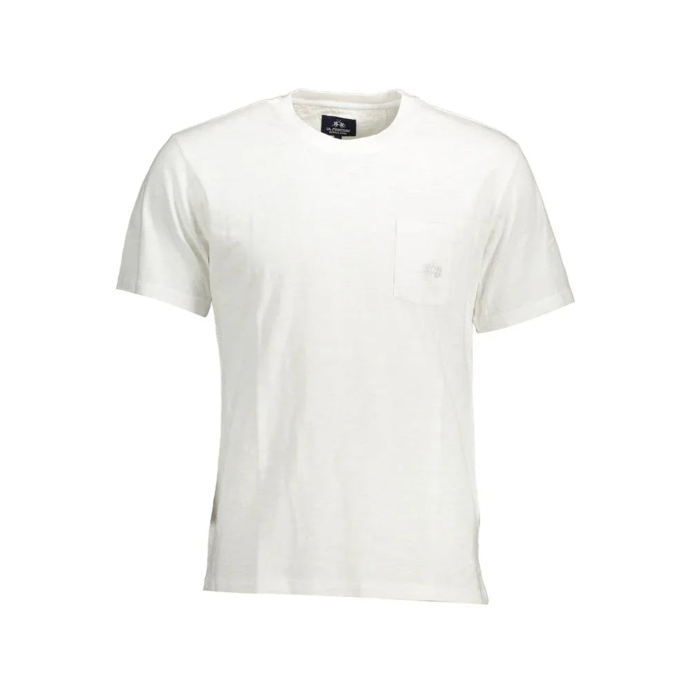 La Martina Bianco Cotton Men T-Shirt - Zeiniez