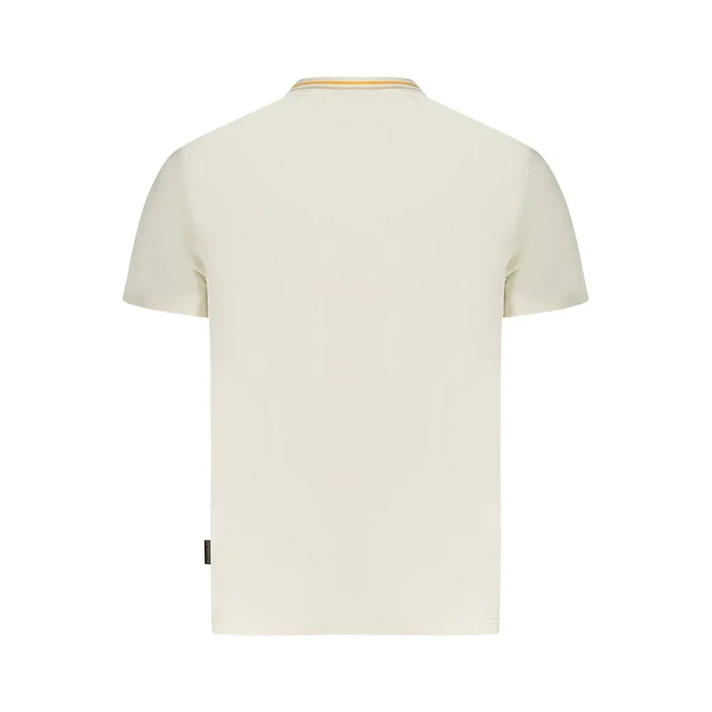 Napapijri White Organic Cotton Men's T-Shirt - Zeiniez