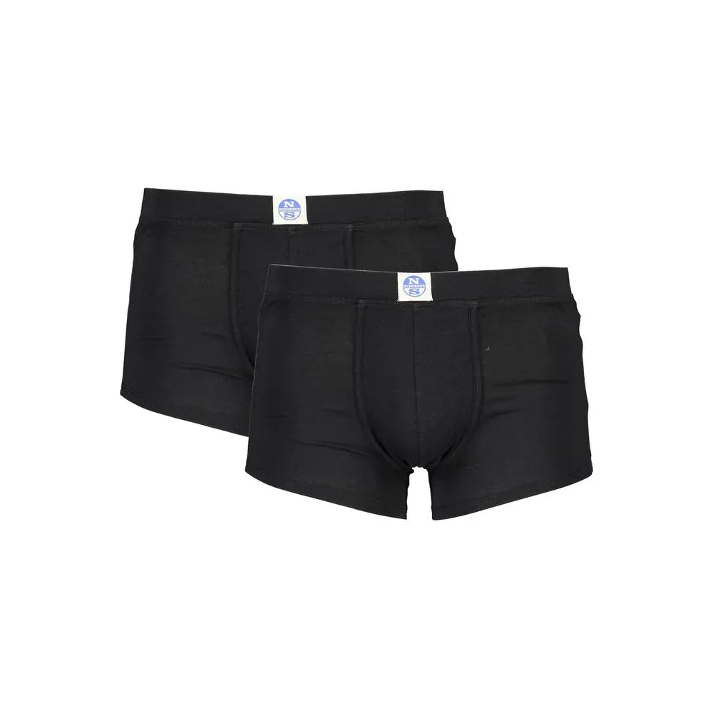 North Sails Black Cotton Men's Boxer Briefs - Zeiniez