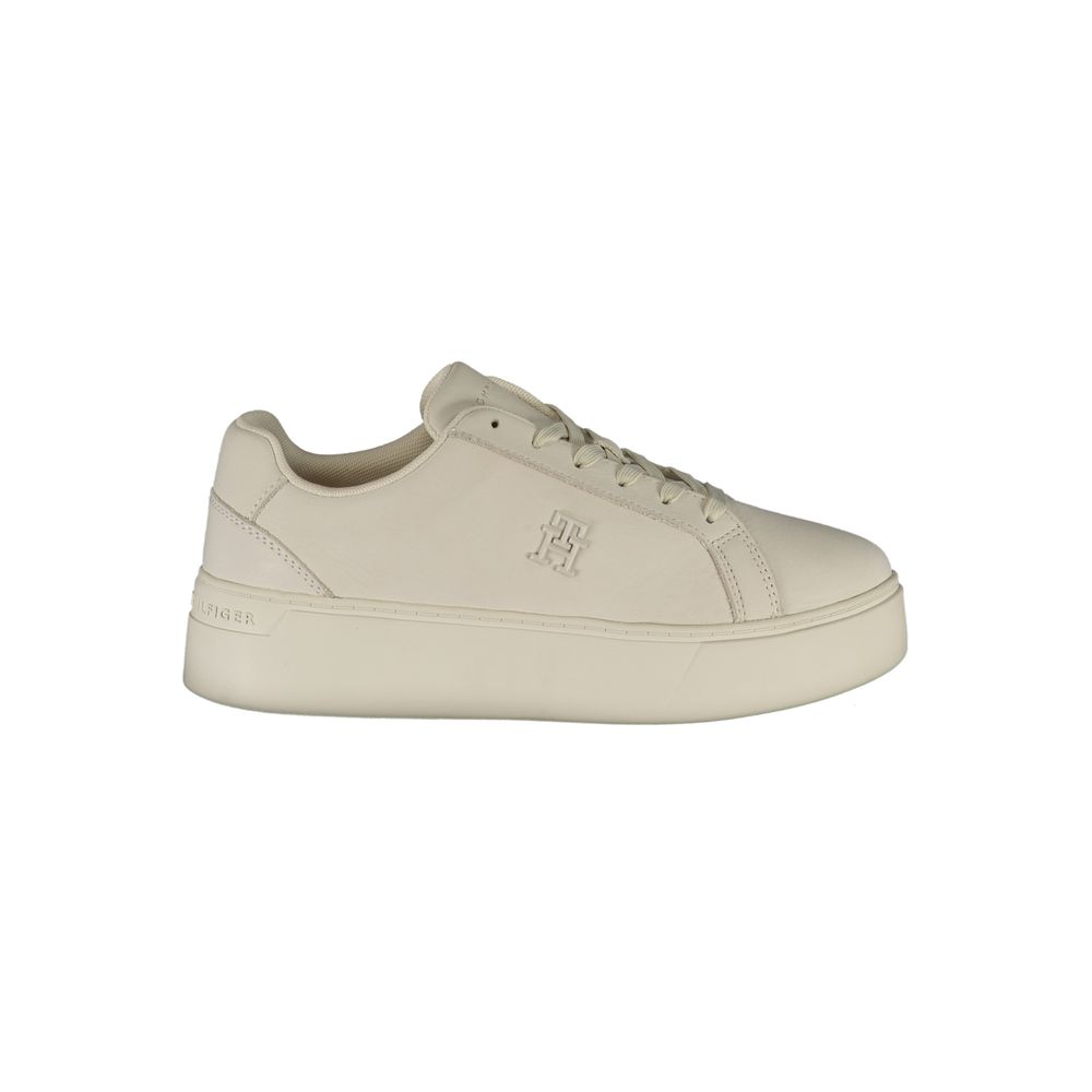 Tommy Hilfiger Bianco Leather Women Sneaker - Zeiniez