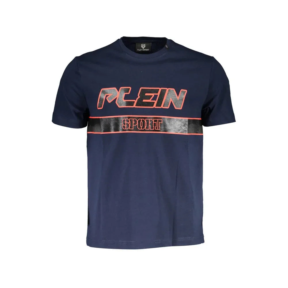 Plein Sport Blue Cotton Men T-Shirt - Zeiniez
