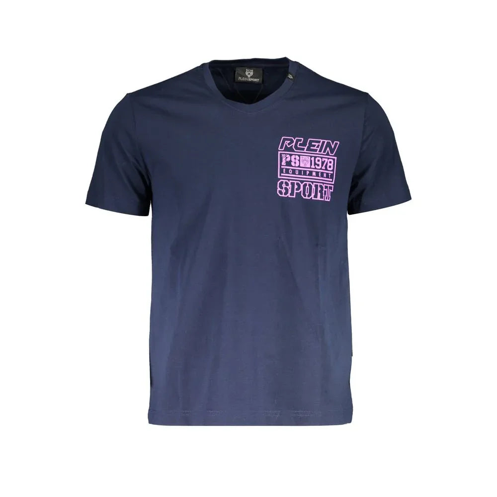 Plein Sport Blue Cotton Men's T-Shirt - Zeiniez