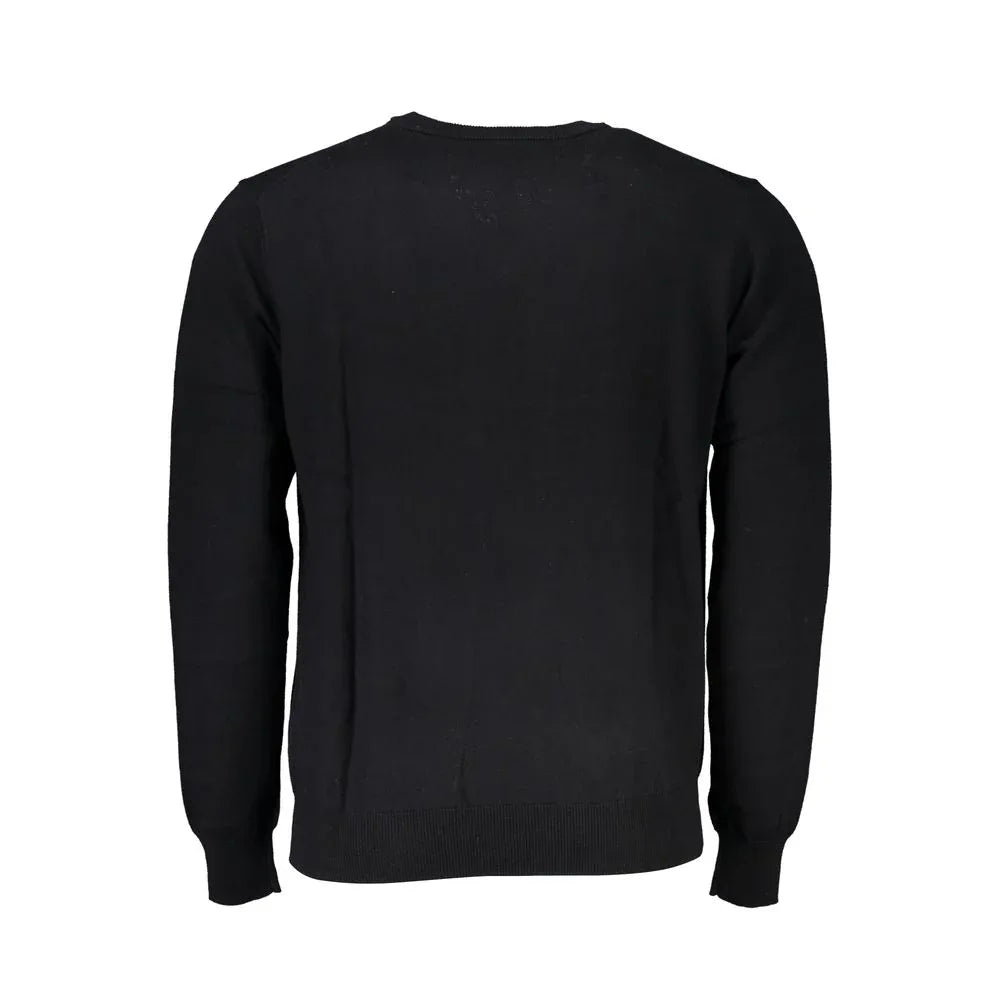 Harmont & Blaine Black Cotton Men Sweater - Zeiniez