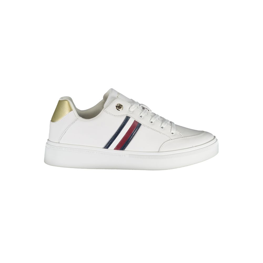 Tommy Hilfiger White Polyurethane Women Sneaker - Zeiniez
