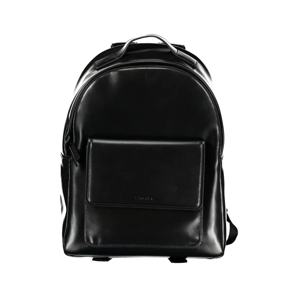 Calvin Klein Elegant Black Urban Backpack with Laptop Compartment - Zeiniez
