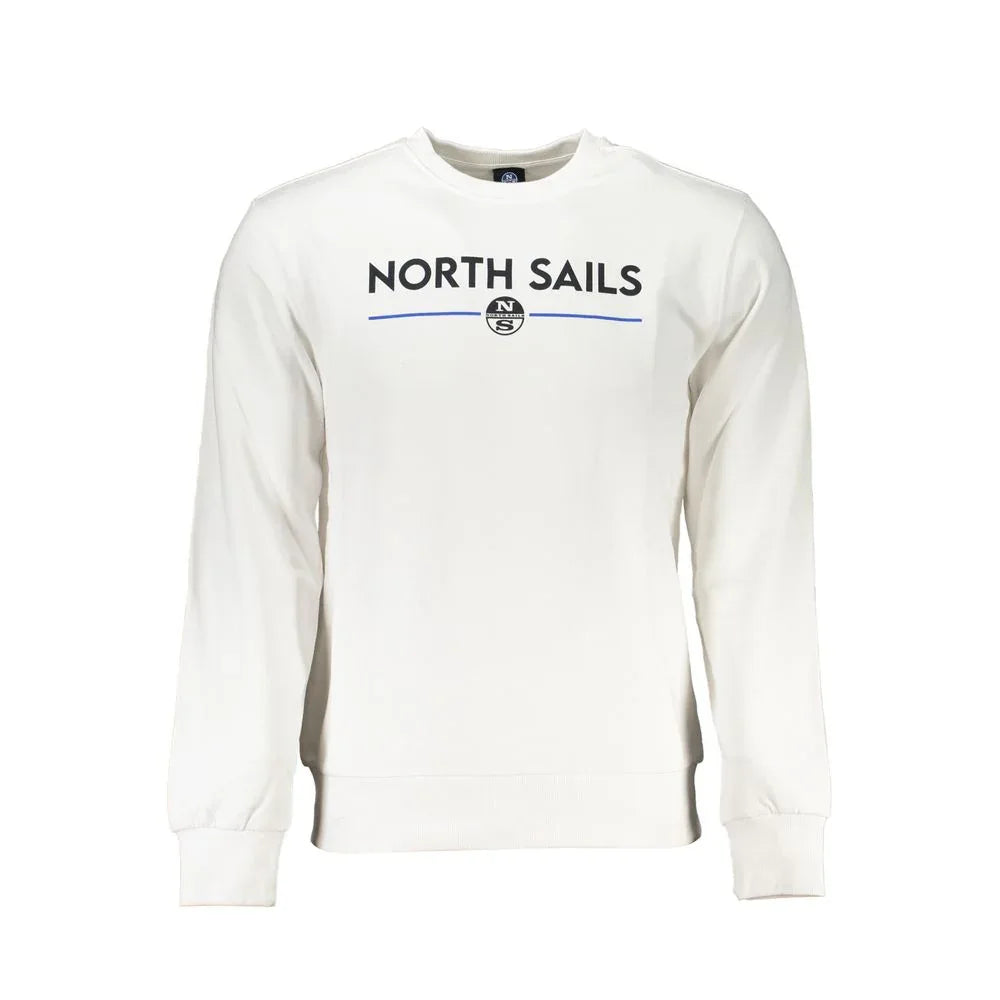North Sails White Cotton Mens Sweatshirt - Zeiniez