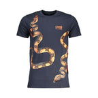 Cavalli Class Blu Cotton Mens T-Shirt - Zeiniez