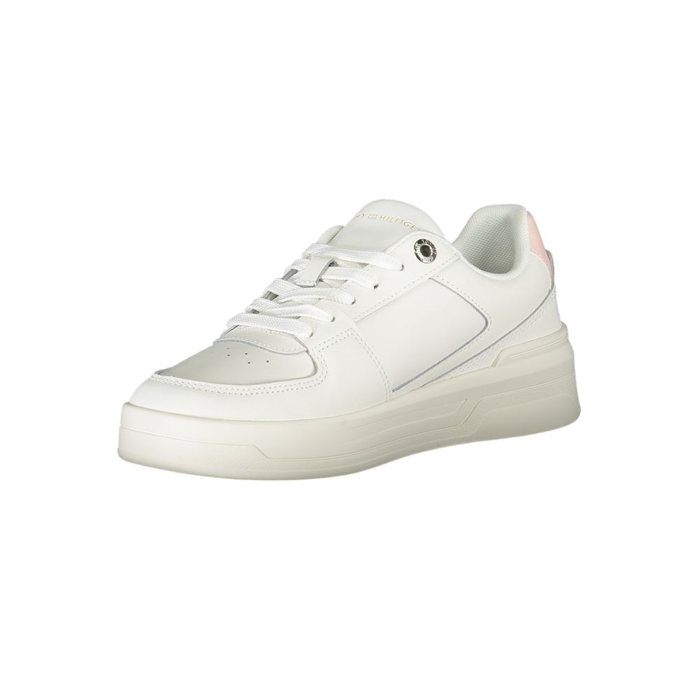 Tommy Hilfiger White Leather Women Sneaker - Zeiniez