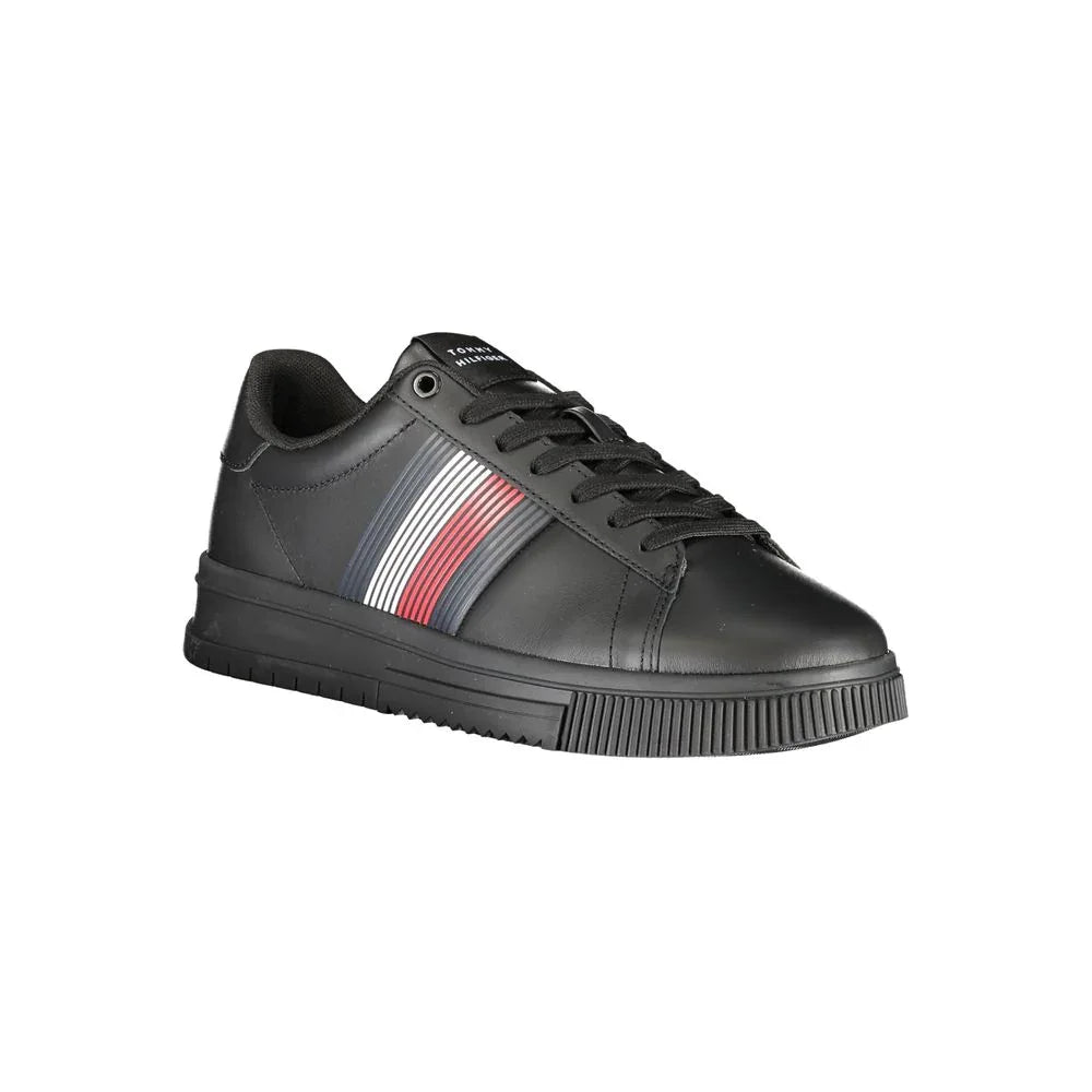 Tommy Hilfiger Black Polyurethane Men Sneaker - Zeiniez