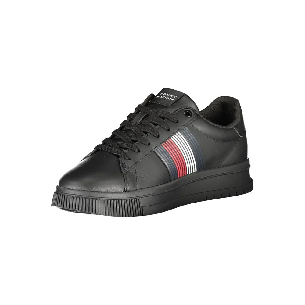 Tommy Hilfiger Black Polyurethane Men Sneaker - Zeiniez