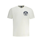North Sails White Cotton Men's T-Shirt - Zeiniez