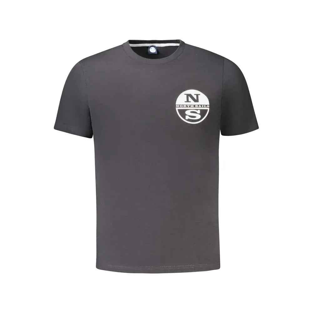 North Sails Black Cotton Men's T-Shirt - Zeiniez