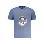 North Sails Blue Cotton Men T-Shirt - Zeiniez