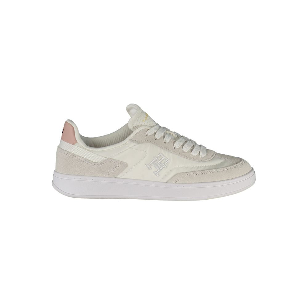 Tommy Hilfiger White Polyurethane Women Sneaker - Zeiniez