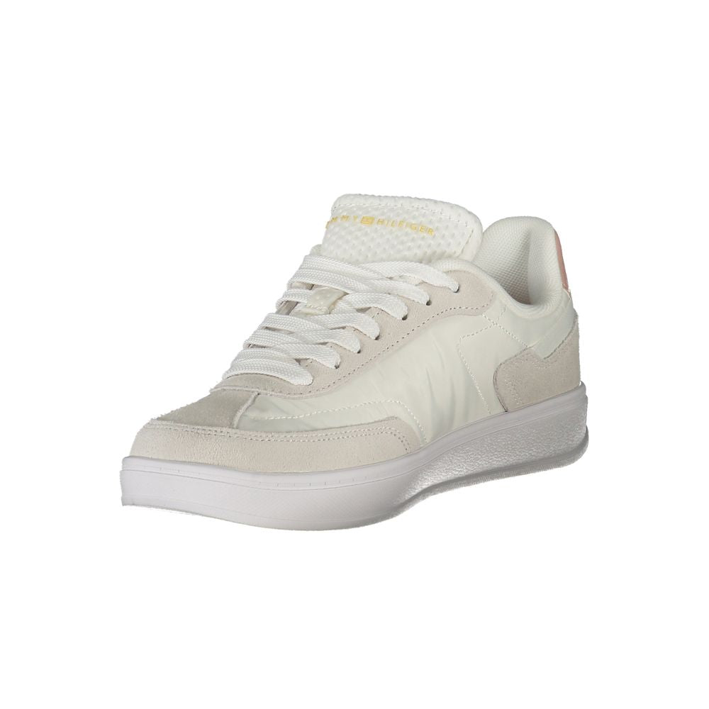 Tommy Hilfiger White Polyurethane Women Sneaker - Zeiniez