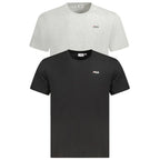 Fila Black Organic Cotton Men's T-Shirt - Zeiniez